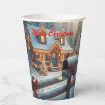 Cozy Christmas Cabin Winter Wonderland