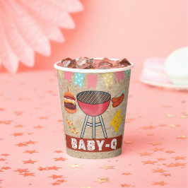 Vasos De Papel Craft Baby Q Grill Baby Shower