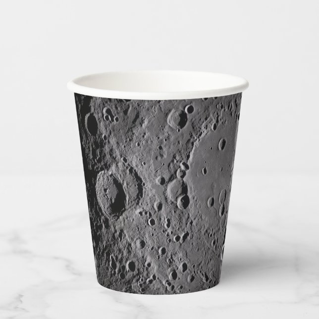 Vasos De Papel Cráteres lunares Artemis II (Anverso)