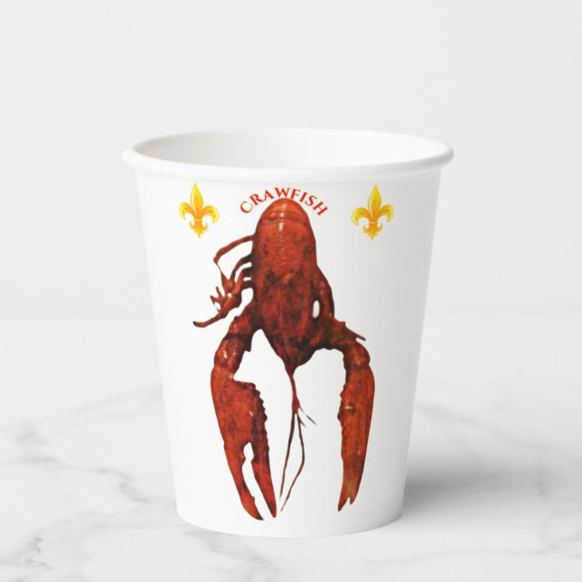 Vasos De Papel Crawfish Paper Cups (Anverso)