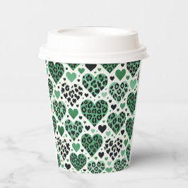 Vasos De Papel Crazy Love (Verde)