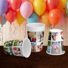 Vasos De Papel Crea tu propia taza de papel con collage de 10 fot