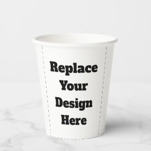 Vasos De Papel Crea tu propio blanco