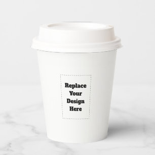 Vasos De Papel Crea tu propio blanco