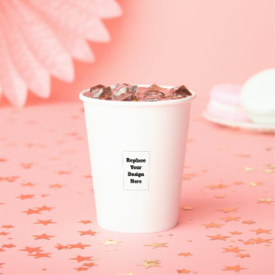 Vasos De Papel Crea tu propio blanco
