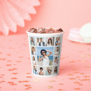 Vasos De Papel Crea tu propio collage de 13 fotos