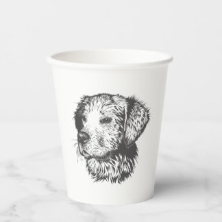 Vasos De Papel Crea tu propio perro de compañía personalizado