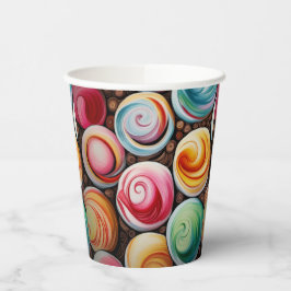 Vasos De Papel Creamy Swirls