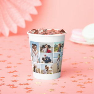Vasos De Papel Crear su propio Collage de fotos 7