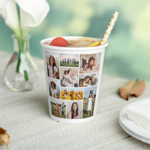 Vasos De Papel Crear su propio Collage de fotos de 10