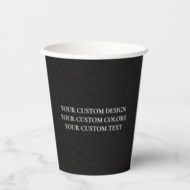 Vasos De Papel Crear su propio personal (Anverso)