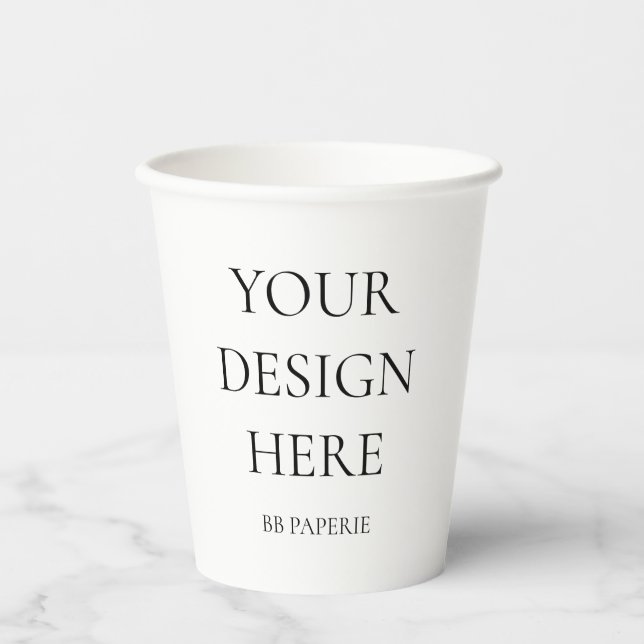 Vasos De Papel Crear su propio personal (Anverso)