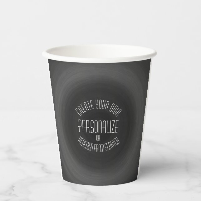 Vasos De Papel Create Your Own - Custom Design (Anverso)