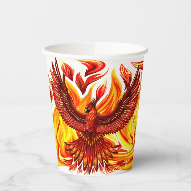 Vasos De Papel Creatura mitológica inmortal de Phoenix (Izquierda)