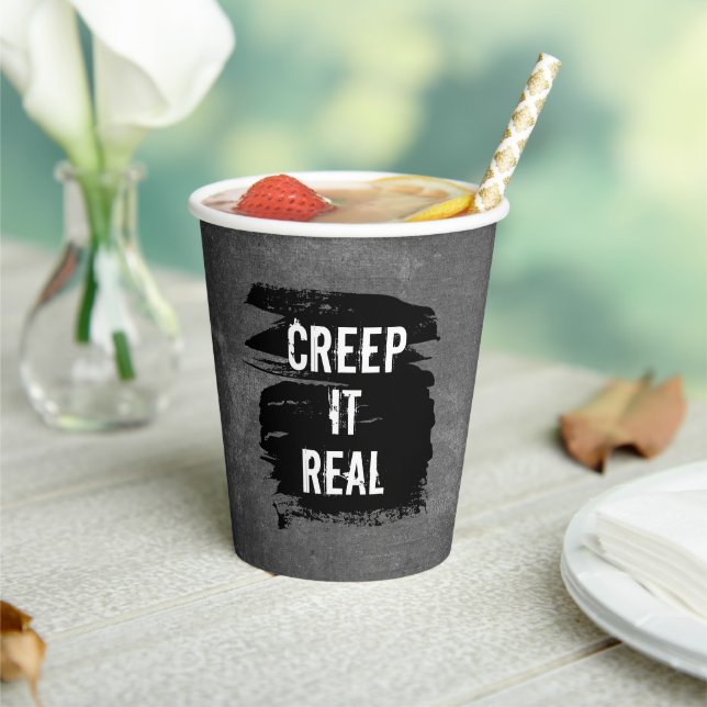 Vasos De Papel Creep It Real Halloween (in situ)