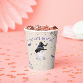 Vasos De Papel Crema de fiesta de cumpleaños de Halloween Chica f