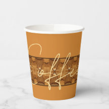 Crema De Oro Marrón Y Blanco