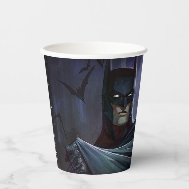 Vasos De Papel Crisis infinita Ilustracion Batman (Anverso)
