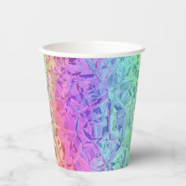Vasos De Papel cristal de arco iris congelado: