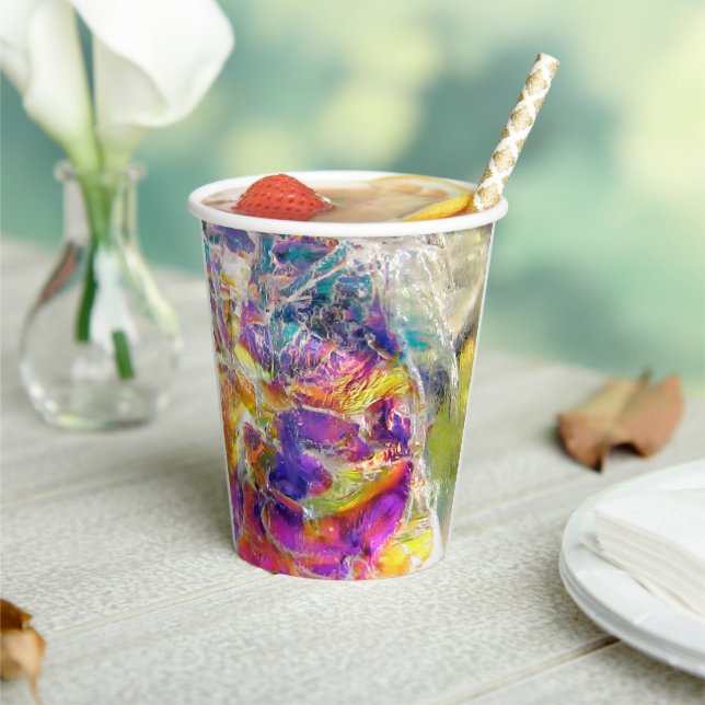Vasos De Papel Cristal de Aura Caída (in situ)
