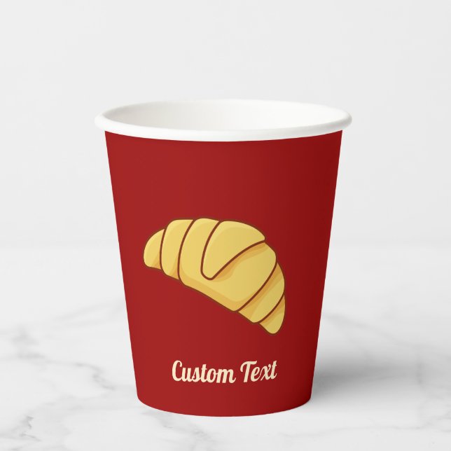 Vasos De Papel Croissant Paper Cups (Anverso)