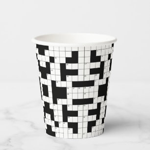 Vasos De Papel Crossword Puzzle Design Paper