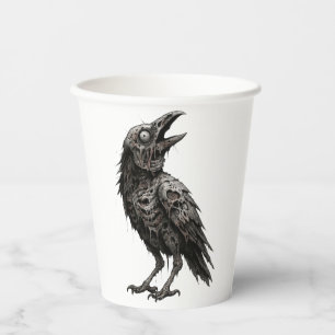 Vasos De Papel Crow zombificado