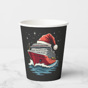 Vasos De Papel Crucero familiar Crucero navideño
