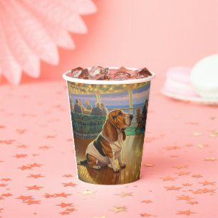 Vasos De Papel Cruceros de Navidades de la hebilla de Basset: fer
