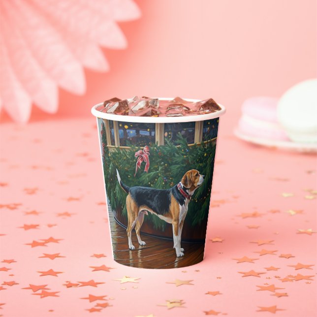 Vasos De Papel Cruceros por los Navidades Beagle: Atractiva fiest (in situ)