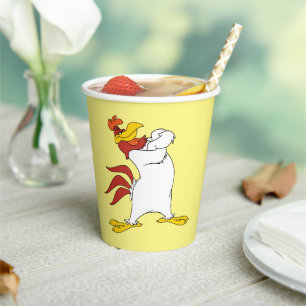 Vasos De Papel Cruzan los brazos de Lehorn Foghorn