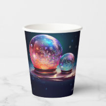 Crystal Snowballs Holiday Paper Cups