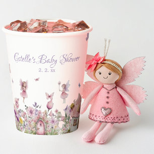 Vasos De Papel Cuadros de papel Baby Shower para productos lácteo