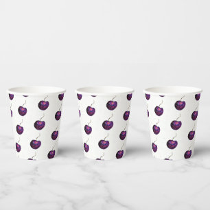 Vasos De Papel Cuadros de papel cereza