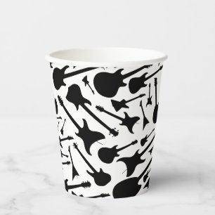 Vasos De Papel Cuadros de papel con temas de guitarra