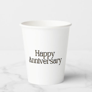 Vasos De Papel Cuadros de Papel de Aniversario Feliz