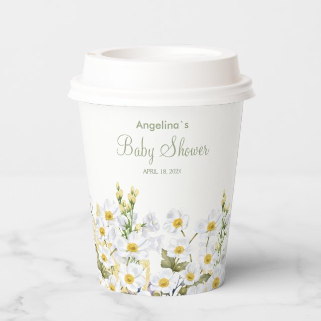 Vasos De Papel Cuadros de papel de Baby Shower (Reverso )