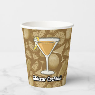 Vasos De Papel Cuadros de papel de cóctel de Sidecar