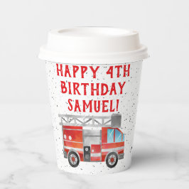 Vasos De Papel Cuadros de papel de cumpleaños para camiones de bo