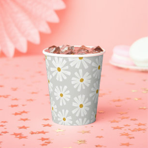 Vasos De Papel Cuadros de papel de Daisy de Escandi