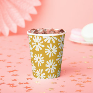 Vasos De Papel Cuadros de papel de Daisy de Escandi