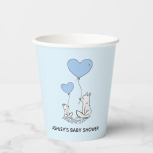 Vasos De Papel Cuadros de papel de diseño de globos cardíacos de