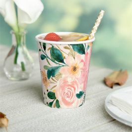 Vasos De Papel Cuadros de papel de flores silvestres