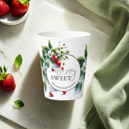 Vasos De Papel Cuadros de papel de fresa personalizado para Baby 