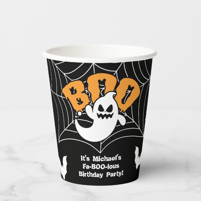 Vasos De Papel Cuadros de papel de Halloween (Anverso)