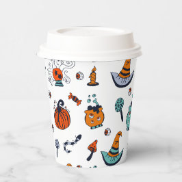 Vasos De Papel Cuadros de papel de Halloween espeluznantes