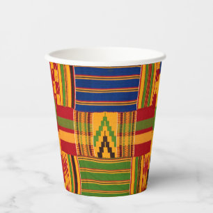 Vasos De Papel Cuadros de papel de impresión de Kente