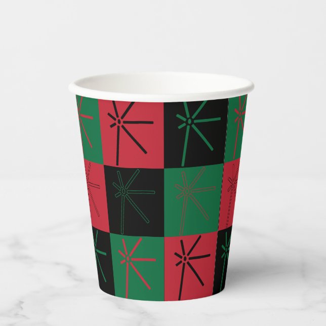 Vasos De Papel Cuadros de papel de Kwanzaa Kuumba (Anverso)