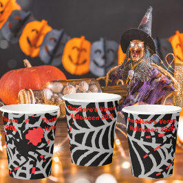 Vasos De Papel Cuadros de papel de la fiesta de Halloween para ni