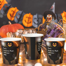 Vasos De Papel Cuadros de papel de la fiesta Mash Halloween de lo